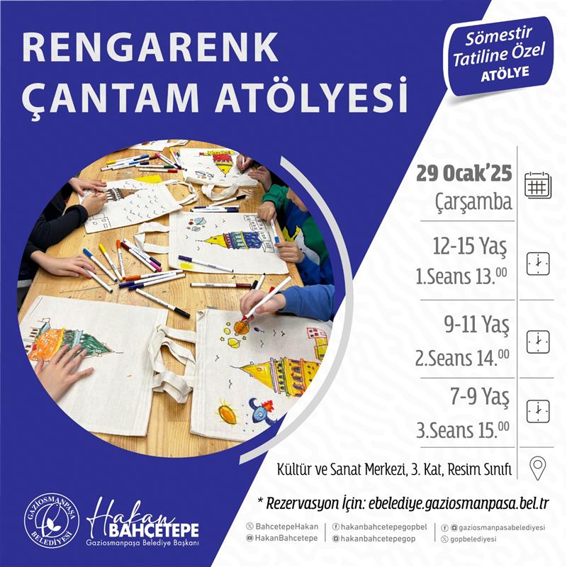 Smestir Tatiline zel Atlye: Rengarenk antam