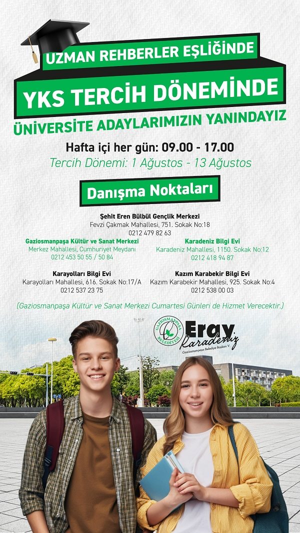 Yks Tercih Döneminde Üniversite Adaylar�m�z�n Yan�nday�z
